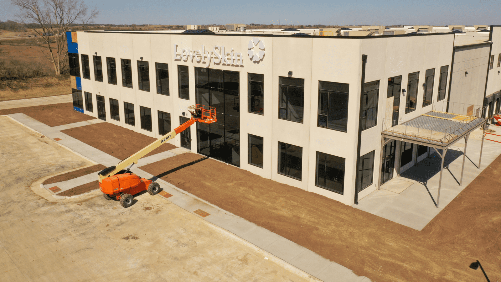 Lovely Skin Distribution Center Nears Completion with Signage Installed