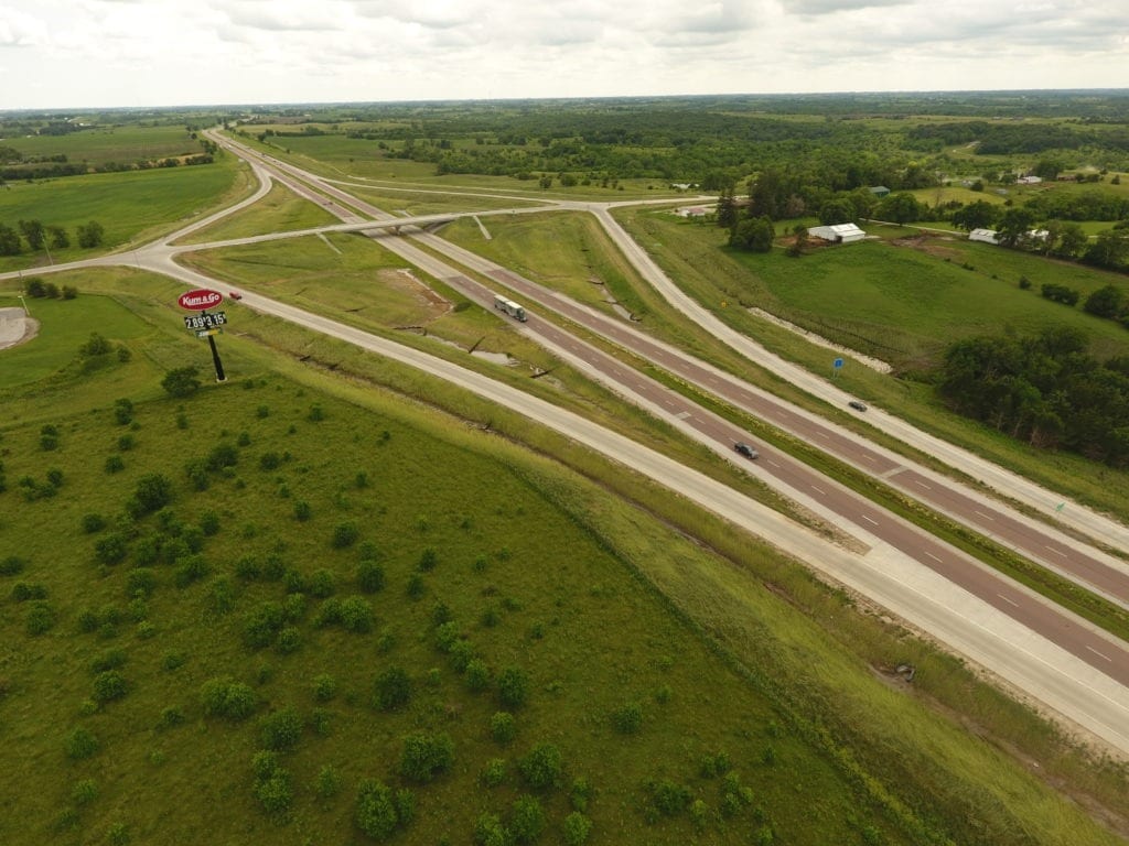 Iowa DOT County Road G76 over Interstate 35