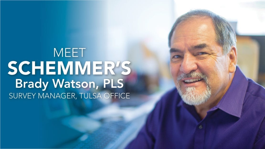 Meet Brady Watson, PLS, Land Survey Manager for Schemmer’s Tulsa Office